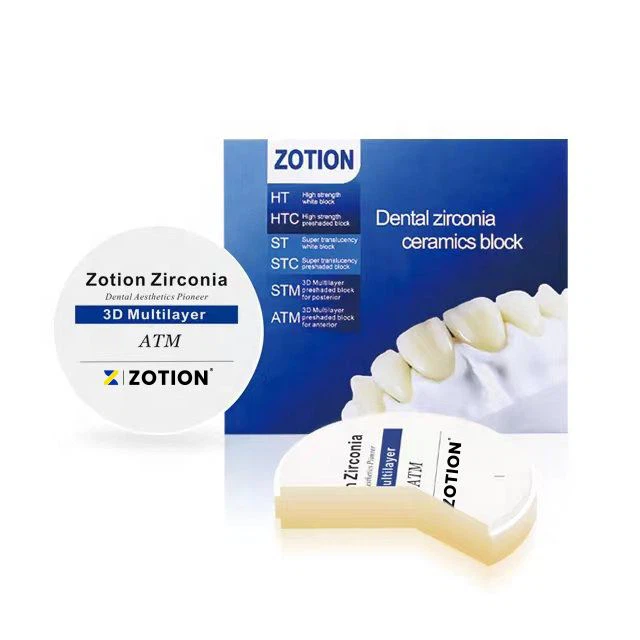 Zotion 3D Multilayer Dental Zirconia Block Matched With Tosoh Powder